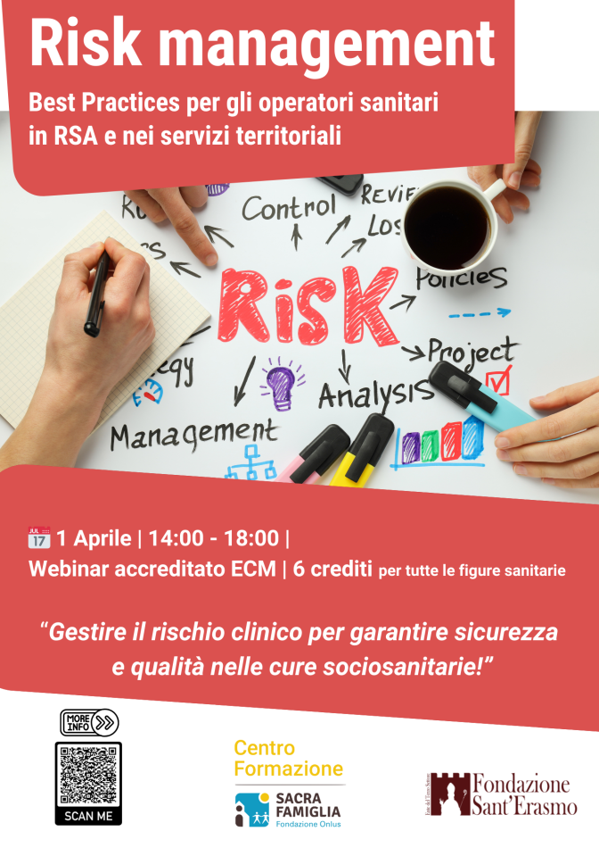 Il Risk management: best Practices per gli operatori sanitari in RSA e nei servizi territoriali